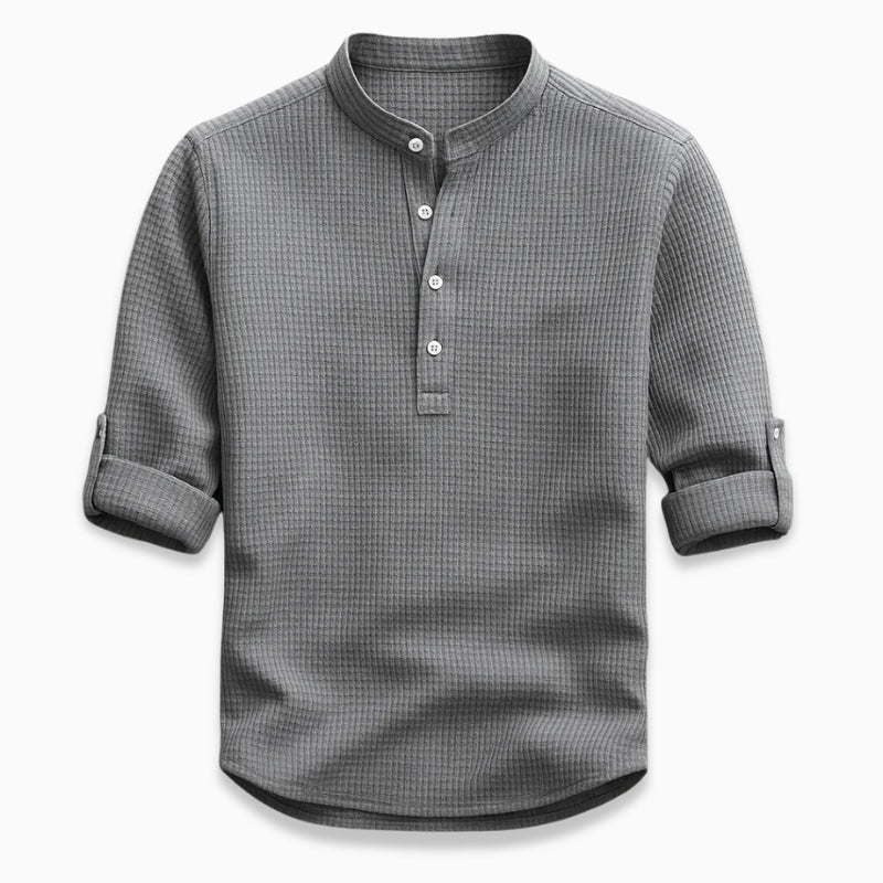 Leonardo Textured Henley Shirt