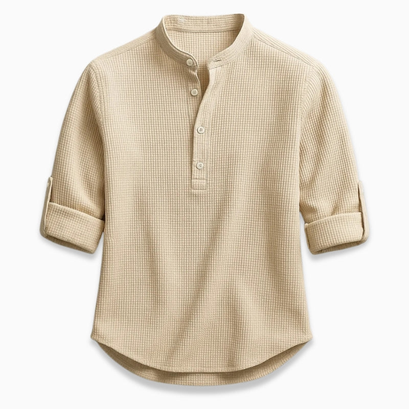 Leonardo Textured Henley Shirt