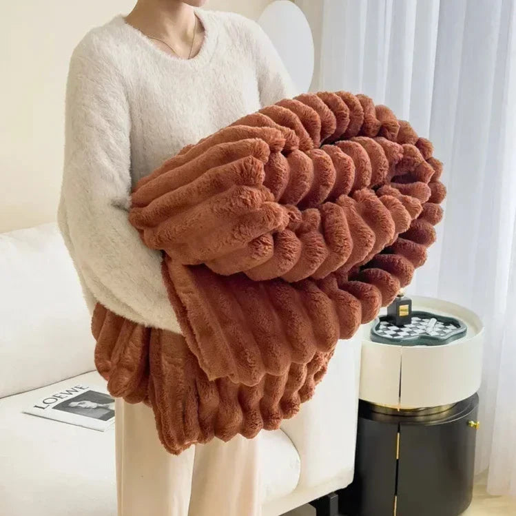 Elysian Rabbit Fur Blanket