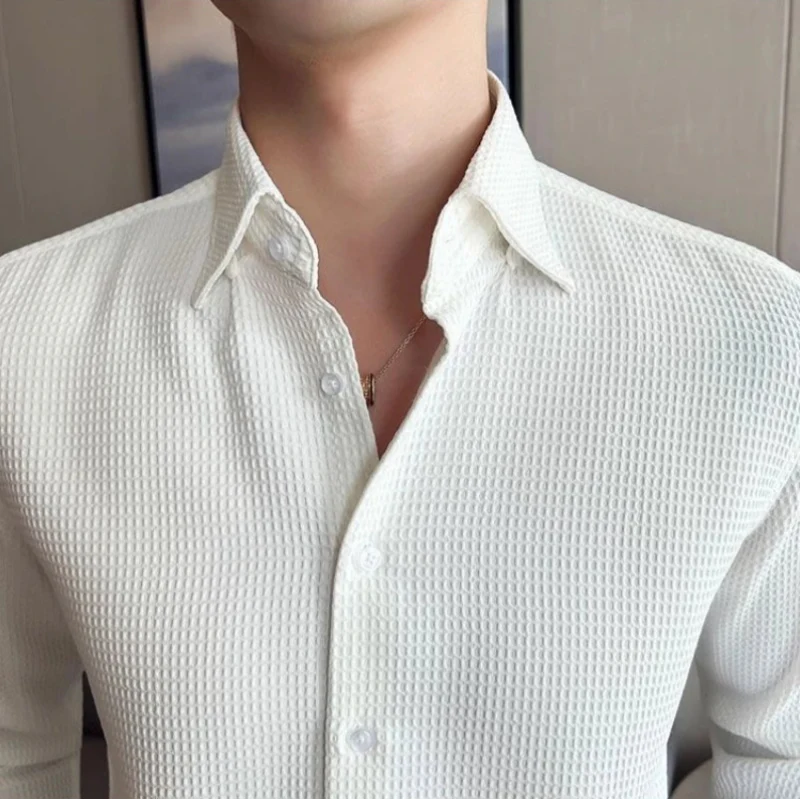 Landon Waffle Knit Polo Shirt