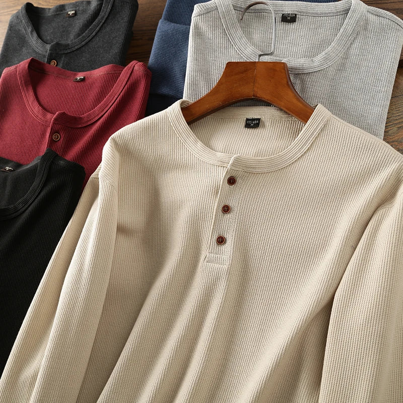 Coleman Waffle-Knit Long Sleeve