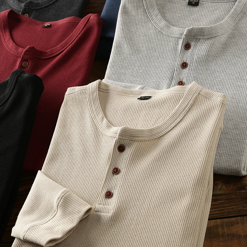 Coleman Waffle-Knit Long Sleeve