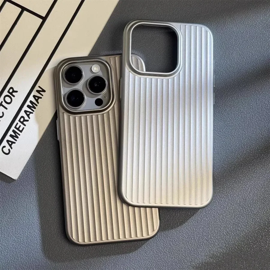 Groove Ribbed Metal iPhone Case