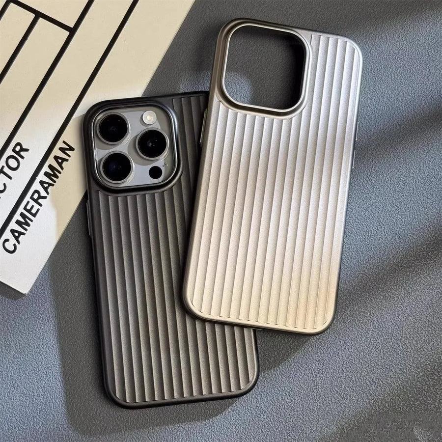 Groove Ribbed Metal iPhone Case