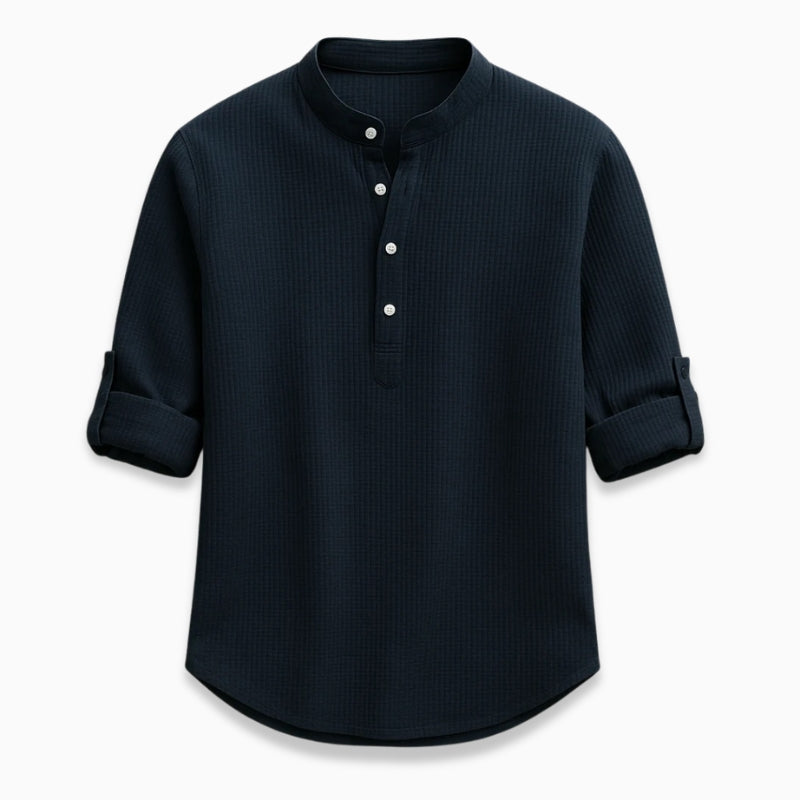 Leonardo Textured Henley Shirt