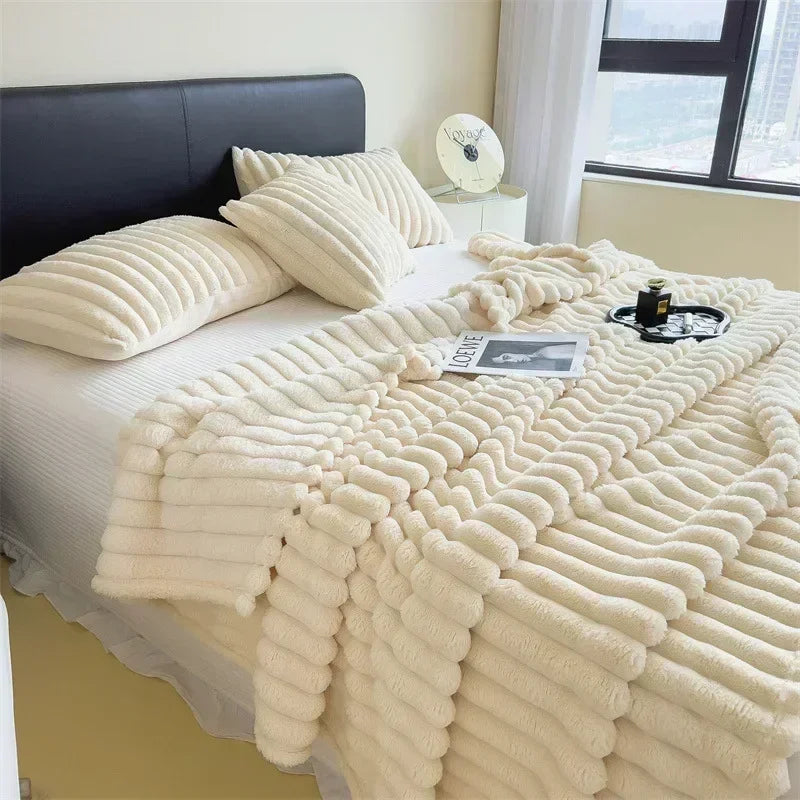 Elysian Rabbit Fur Blanket