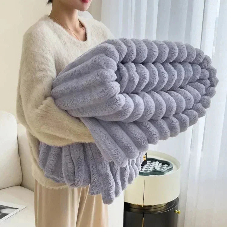 Elysian Rabbit Fur Blanket