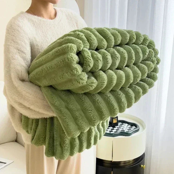 Elysian Rabbit Fur Blanket