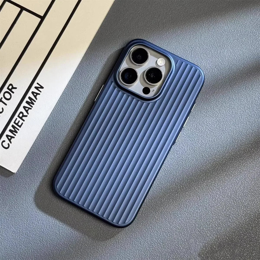 Groove Ribbed Metal iPhone Case