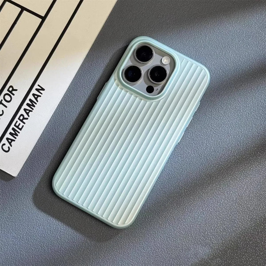 Groove Ribbed Metal iPhone Case