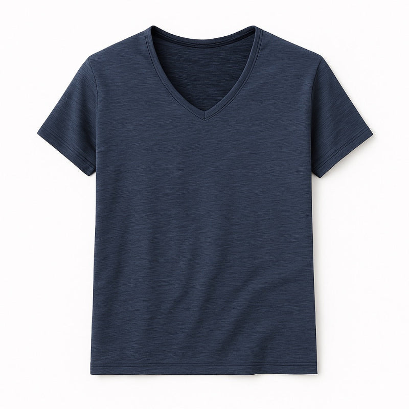 Simone V-Neck Cotton T-Shirt